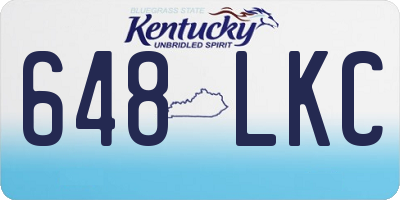 KY license plate 648LKC