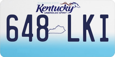 KY license plate 648LKI