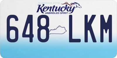 KY license plate 648LKM