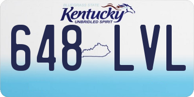 KY license plate 648LVL
