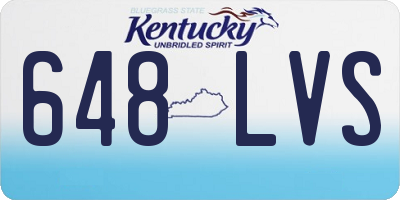 KY license plate 648LVS