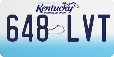 KY license plate 648LVT