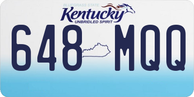 KY license plate 648MQQ