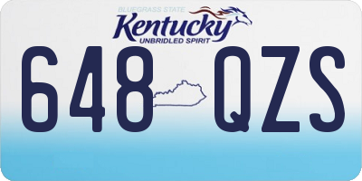 KY license plate 648QZS