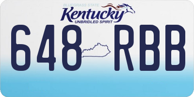KY license plate 648RBB