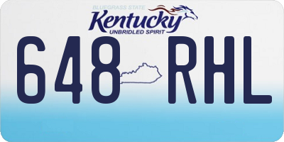 KY license plate 648RHL