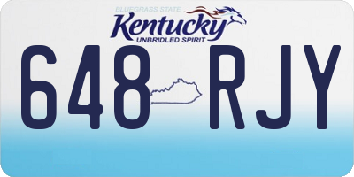 KY license plate 648RJY