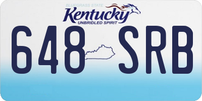 KY license plate 648SRB
