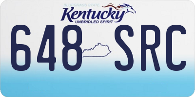 KY license plate 648SRC