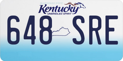 KY license plate 648SRE