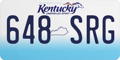 KY license plate 648SRG