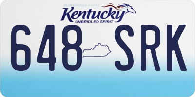KY license plate 648SRK