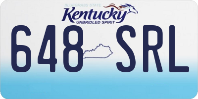 KY license plate 648SRL