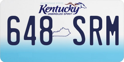 KY license plate 648SRM