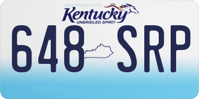 KY license plate 648SRP