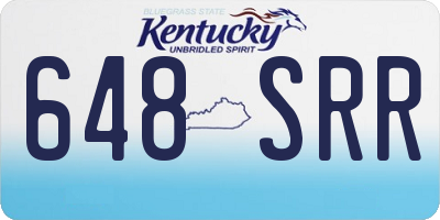 KY license plate 648SRR