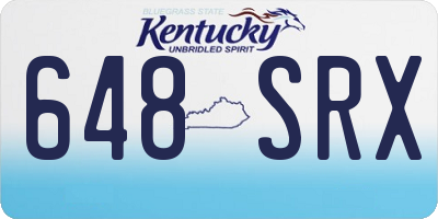 KY license plate 648SRX