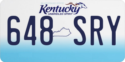 KY license plate 648SRY