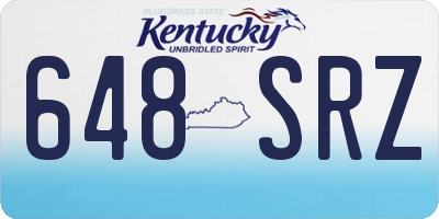 KY license plate 648SRZ