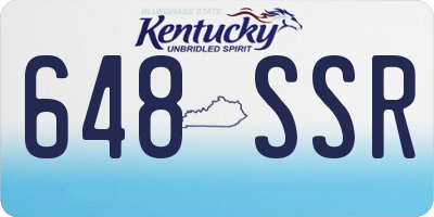 KY license plate 648SSR