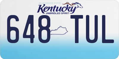 KY license plate 648TUL