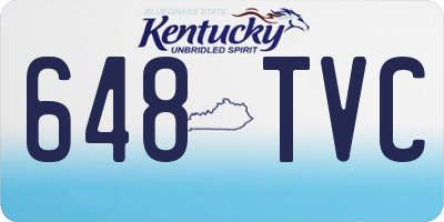KY license plate 648TVC