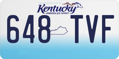 KY license plate 648TVF