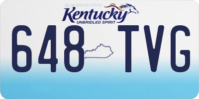KY license plate 648TVG