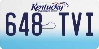 KY license plate 648TVI