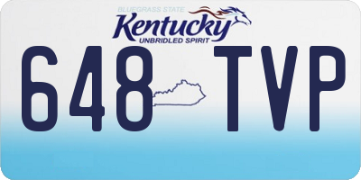 KY license plate 648TVP