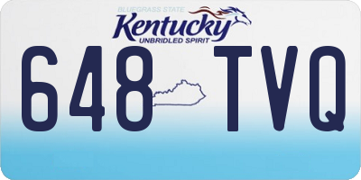 KY license plate 648TVQ
