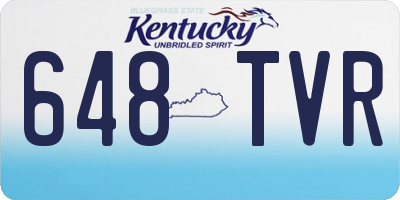 KY license plate 648TVR