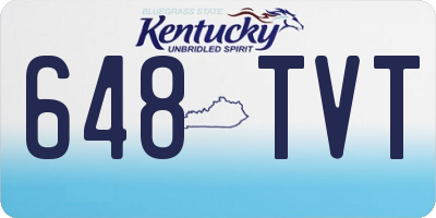 KY license plate 648TVT