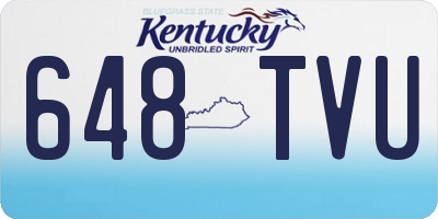 KY license plate 648TVU