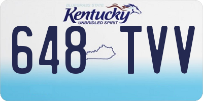 KY license plate 648TVV