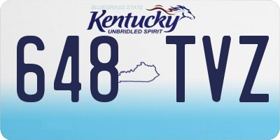 KY license plate 648TVZ