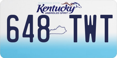 KY license plate 648TWT