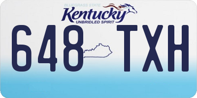 KY license plate 648TXH