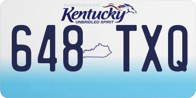KY license plate 648TXQ