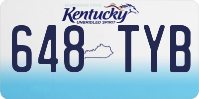 KY license plate 648TYB