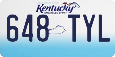 KY license plate 648TYL