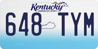 KY license plate 648TYM