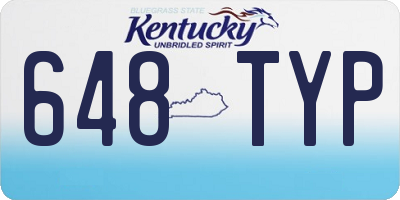 KY license plate 648TYP