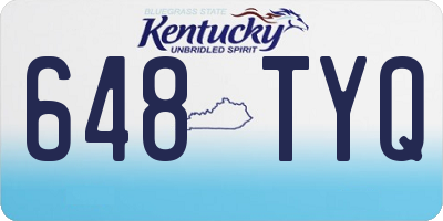 KY license plate 648TYQ