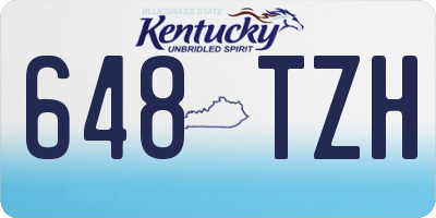KY license plate 648TZH