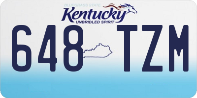 KY license plate 648TZM