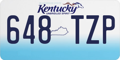 KY license plate 648TZP