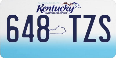 KY license plate 648TZS