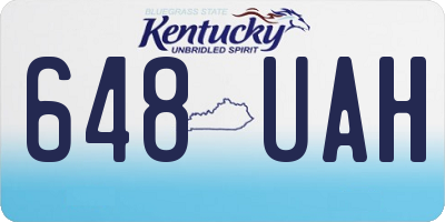 KY license plate 648UAH
