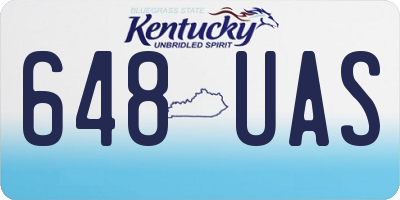 KY license plate 648UAS